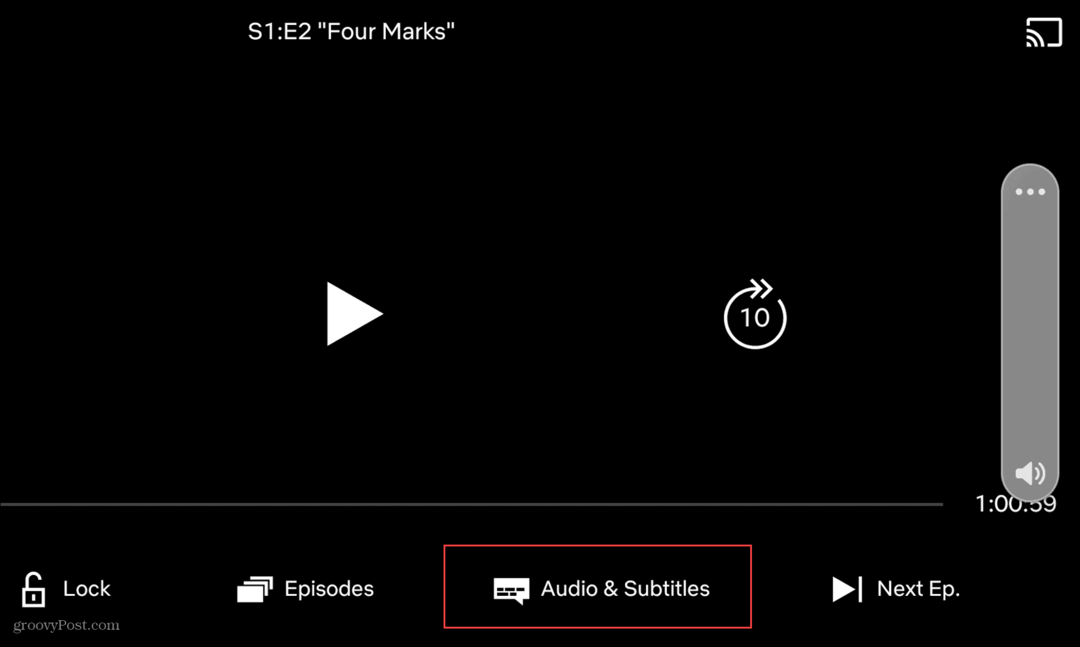audio un subtitri Netflix mobilajām ierīcēm