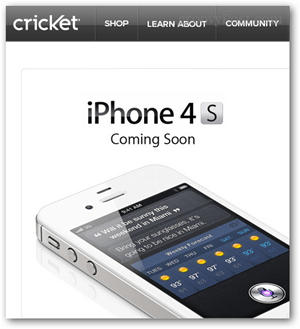 iphone 4s par kriketu