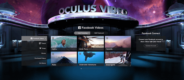 facebook oculus sociālās iezīmes