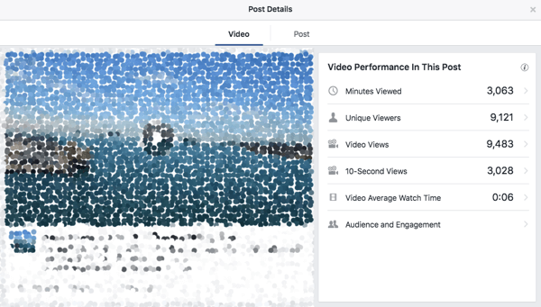 video metrika facebook