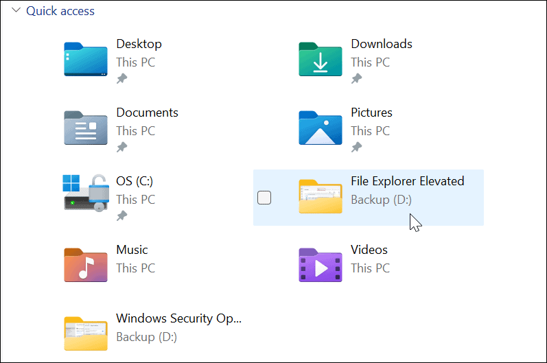 Palaidiet Windows 11 failu pārlūku kā administratoru