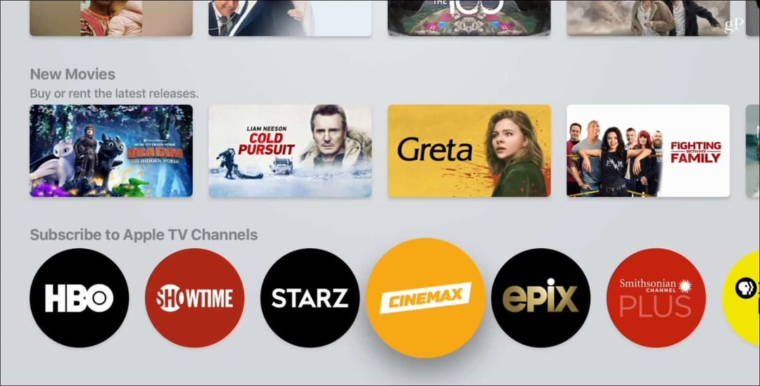 Apple TV Premium kanāli