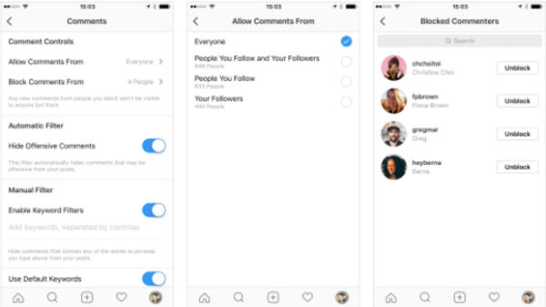 Instagram pievieno jaunas funkcijas, kas ļauj lietotājiem kontrolēt, kurš var komentēt jūsu ziņas.