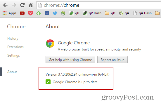 Chrome versija