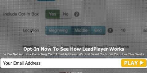 Leadplayer e-pasta abonēšanas aicinājums uz darbību