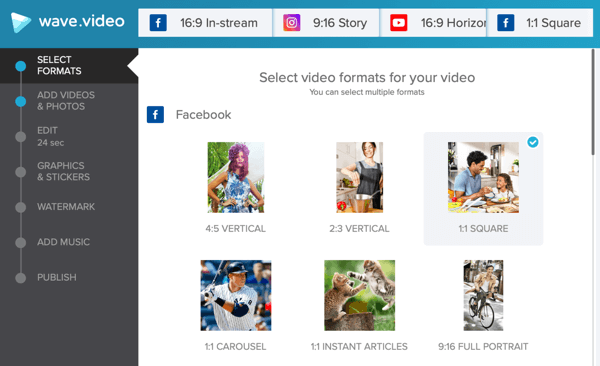 Izstrādājiet sociālā video stratēģiju, izveidojiet video ar Wave.video, facebook veidņu iespējām.
