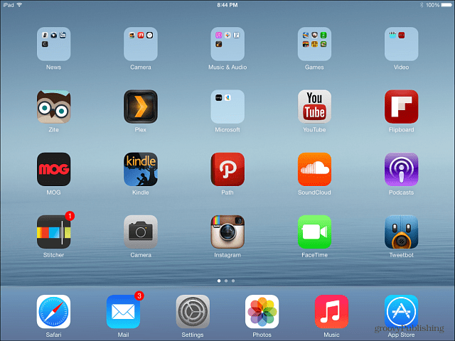 Atjaunots iPad iOS 7