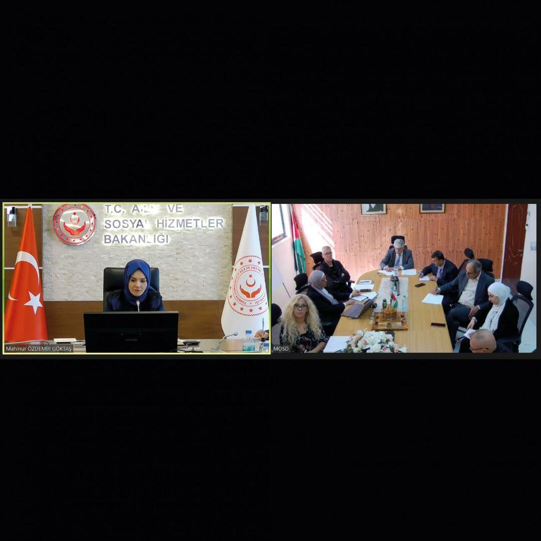 Ģimenes un sociālo pakalpojumu ministra Mahinura Özdemir Göktaş Palestīnas sanāksme 