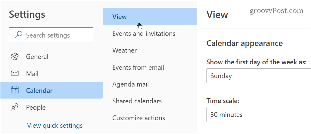 Mainiet laika joslu programmā Microsoft Outlook