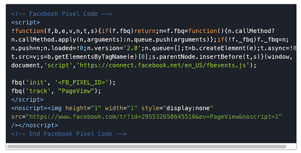 Facebook inicializācijas pikseļam jāaktivizē pirms jebkura pielāgota koda.