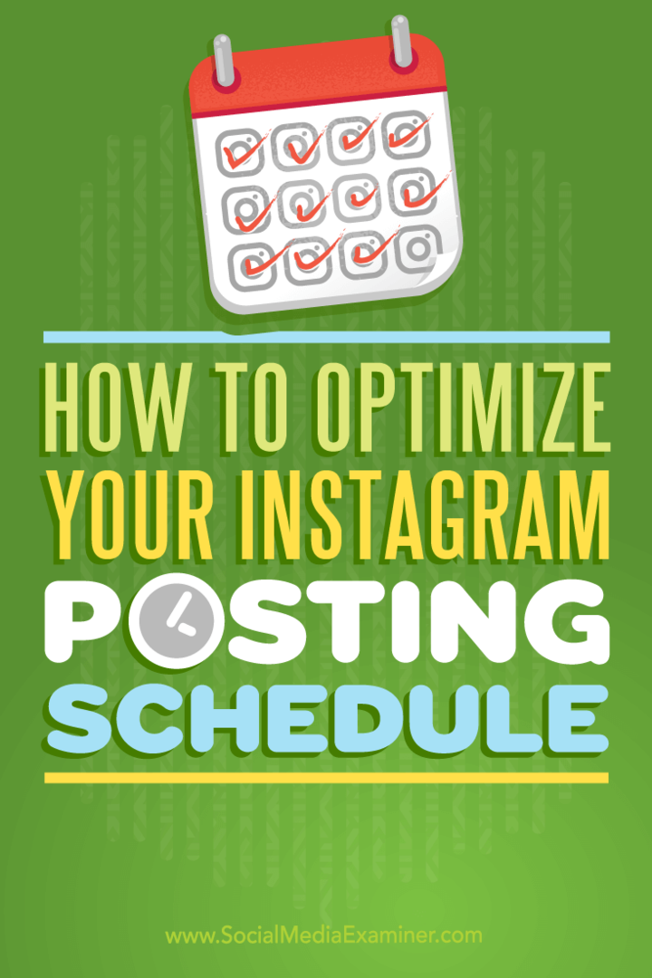 Padomi par to, kā maksimāli palielināt Instagram iesaisti, izmantojot optimizētu norīkošanas grafiku.
