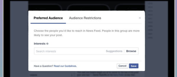 facebook auditorijas optimizācija