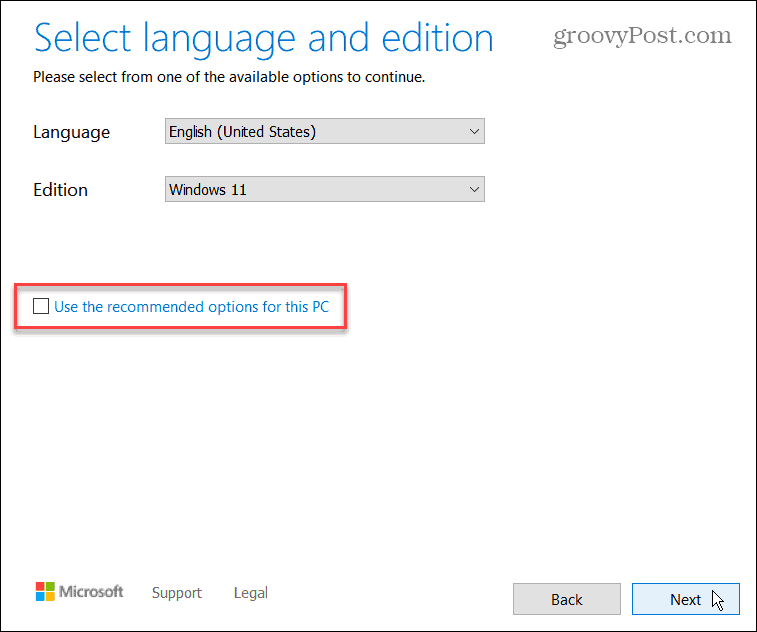 atlasiet valodu Windows 11