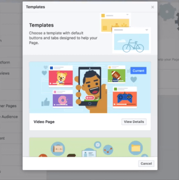 Facebook testē jaunu lapu Pages video veidni, kas video un kopienu veido un veido satura veidotāja lapā, kā arī īpašus moduļus, piemēram, videoklipiem un grupām.
