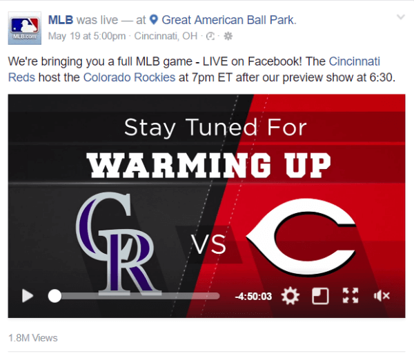 Facebook sadarbojas ar Major League Beisbolu par jaunu tiešraides straumēšanas līgumu.