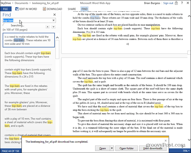 Lasiet un rediģējiet PDF failus tiešsaistē, izmantojot Microsoft Office Web Apps