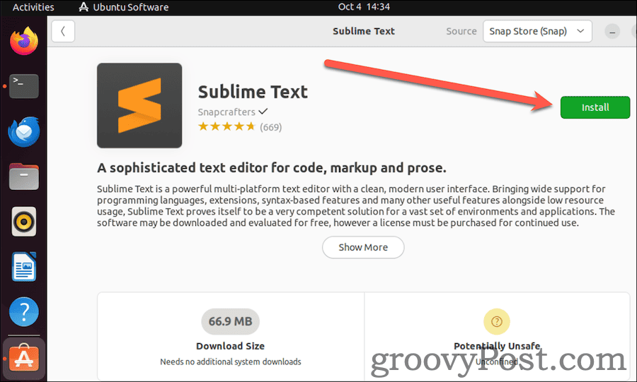 Instalējiet Sublime Text Ubuntu