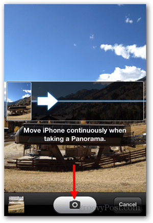 Uzņemiet iPhone iOS Panoramic Photo - Pan Camera
