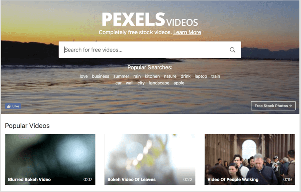 Pexels piedāvā bezmaksas akciju video, kurus varat izmantot savās LinkedIn videoreklāmās.