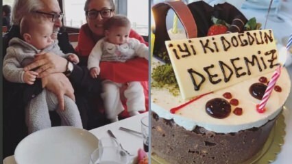 Rutkajs Aziza svin dzimšanas dienu ar dvīņu mazbērniem