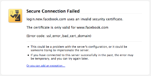 SSL sertifikācijas kļūda
