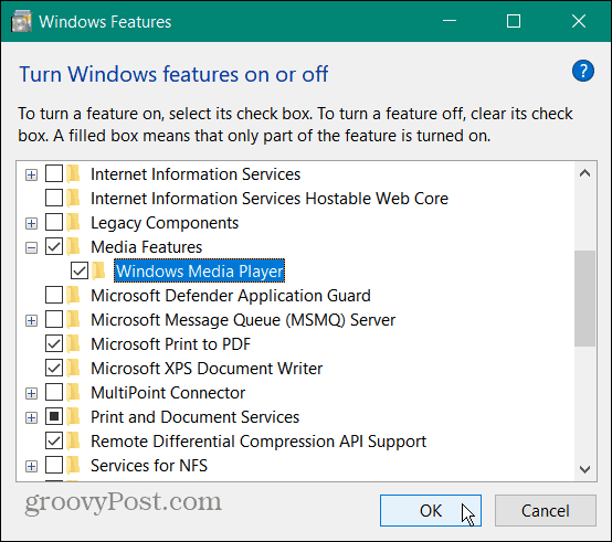 Atskaņojiet VOB failu operētājsistēmā Windows 10