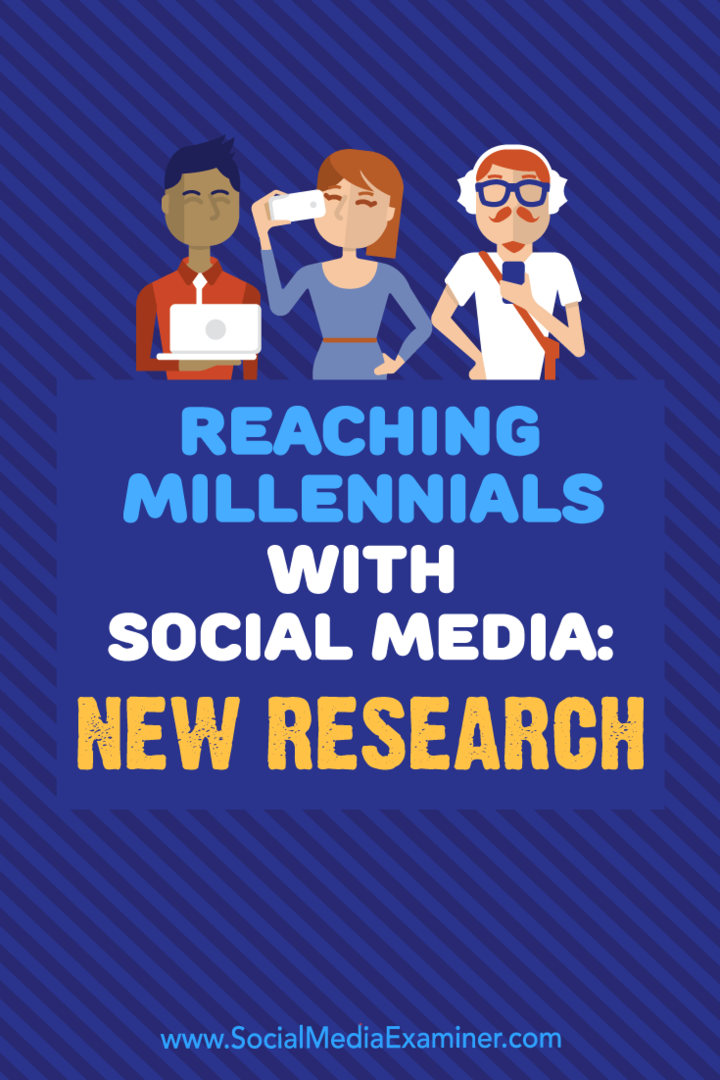 Tūkstošgades sasniegšana ar sociālajiem medijiem: Michelle Krasniak jauns pētījums par sociālo mediju eksaminētāju.