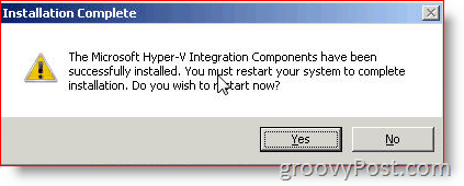 Instalējiet Hyper-V integrācijas pakalpojumus