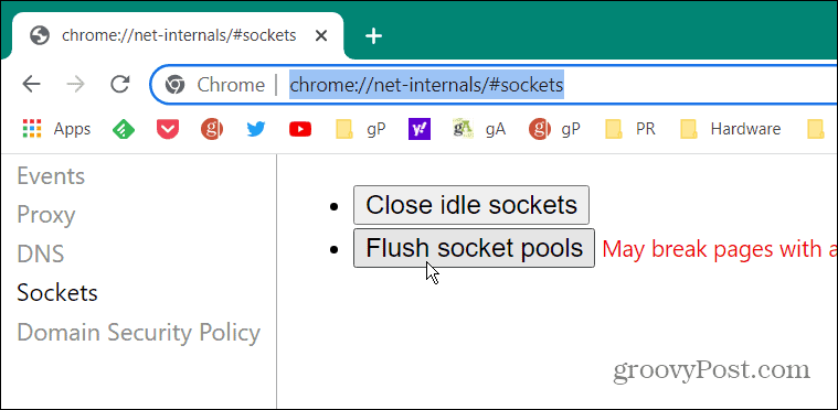 Izlabojiet ERR_SPDY_PROTOCOL_ERROR pārlūkā Chrome