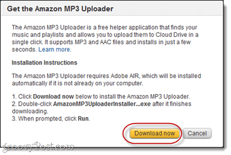 Amazon MP3 augšupielādētājs