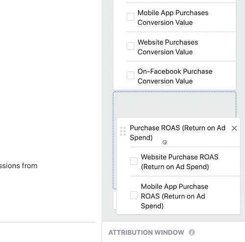 izveidojiet IA momentuzņēmuma pielāgoto pārskatu Facebook Ads Manager, 7. darbība