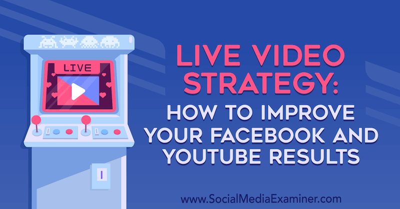 Tiešraides video stratēģija: kā uzlabot savus Facebook un YouTube rezultātus, Luria Petruci vietnē Social Media Examiner.