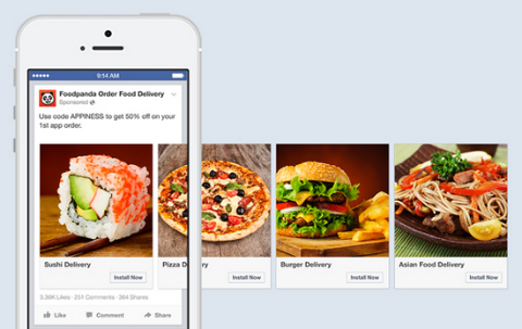 Facebook atjaunina darbvirsmas un mobilo lietotņu reklāmas