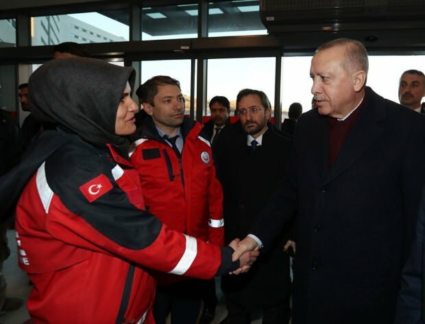 Prezidents Erdogans apsveica Emine Kuştepe