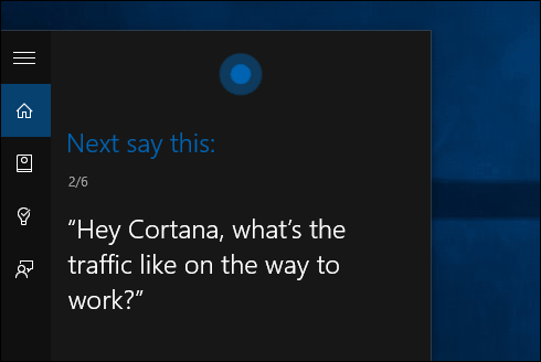 Vilciena balss Cortana Windows 10