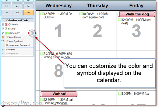 Outlook 2010 kalendāra izdruku pielāgošana
