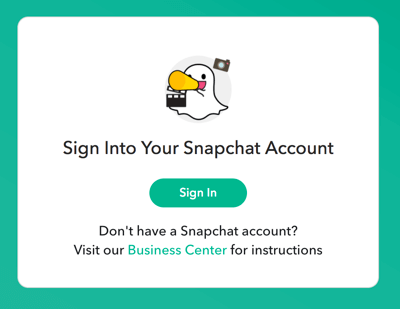 Pierakstieties, izmantojot savus Snapchat pieteikšanās akreditācijas datus.