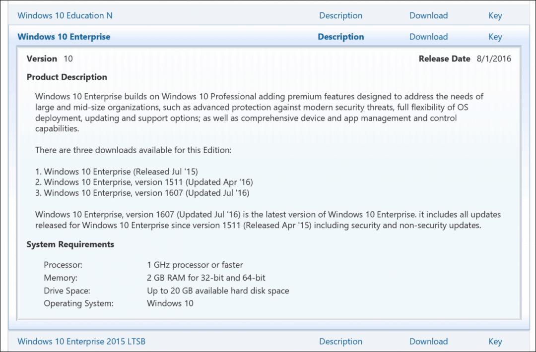 Windows 10 lielapjoma licences produkta atslēga VLSC Enterprise Education Pro