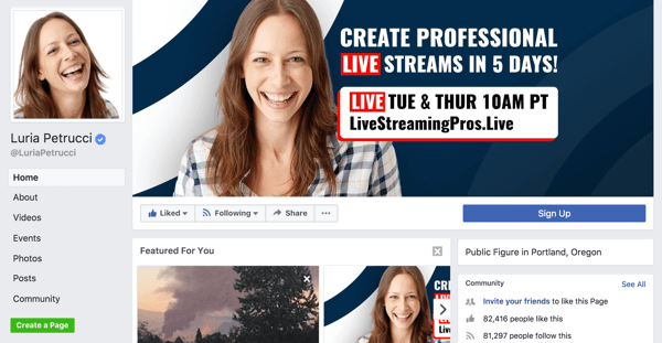 Lai veiksmīgi izveidotu savu personīgo zīmolu ar publisku figūru lapu, jums ir nepieciešama tāda specialitāte kā video tiešraide. 