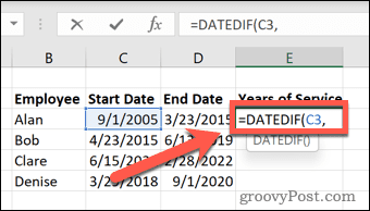 Excel datums un sākuma datums