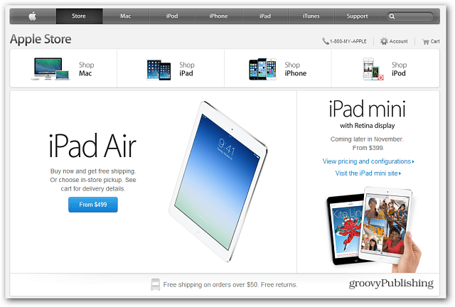 Apple Store tagad ir pieejams jaunais iPad Air
