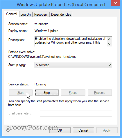 Windows atjaunināšanas pakalpojums