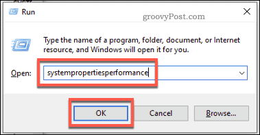 Windows Izpildiet izvēlni Palaist sistēmas veiktspēju