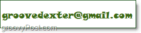 groovedexter e-pasta adrese, kas tiek parādīta kā attēls, piemēram