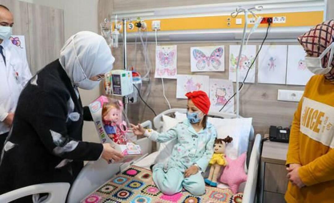 Emine Erdogan apmeklēja bērnus ar vēzi! 
