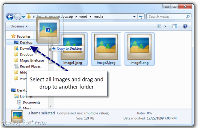 Vienkāršs veids, kā iegūt dokumentus no Word dokumenta operētājsistēmā Windows 7 [Office 2007/2010]
