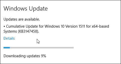Windows 10 kumulatīvais atjauninājums KB3147458