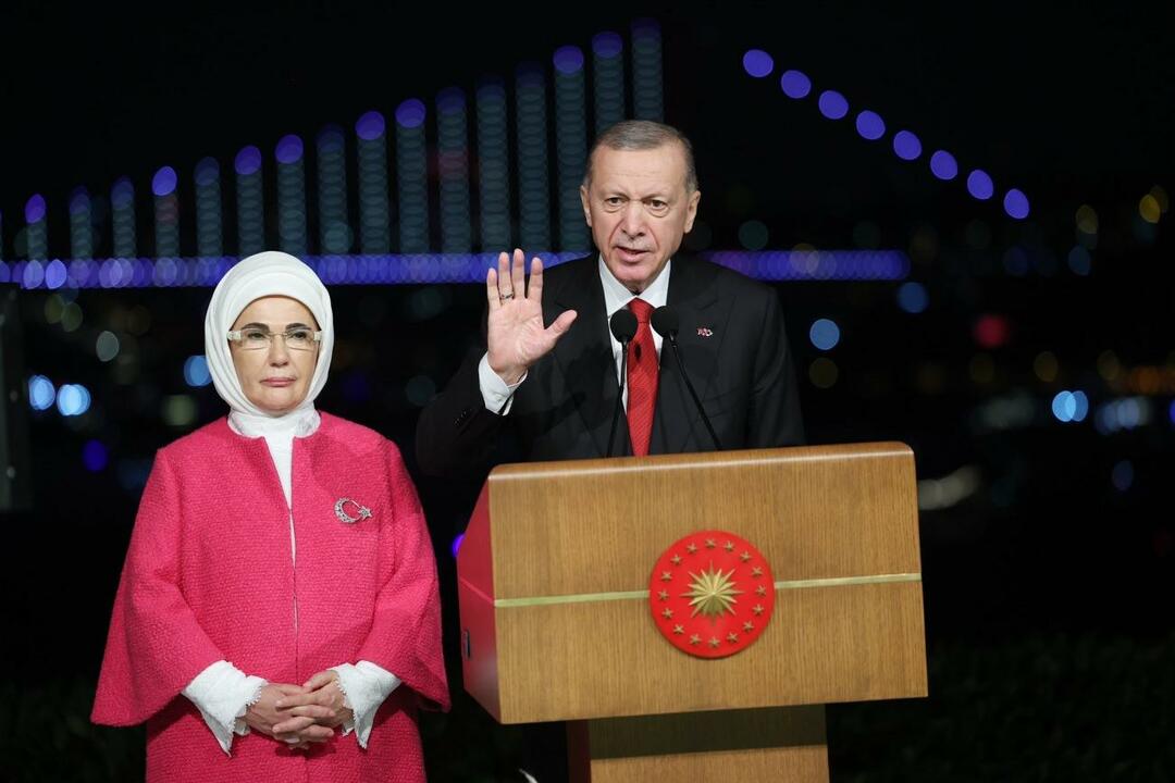 Redžeps Tajips Erdogans un Emīne Erdoana