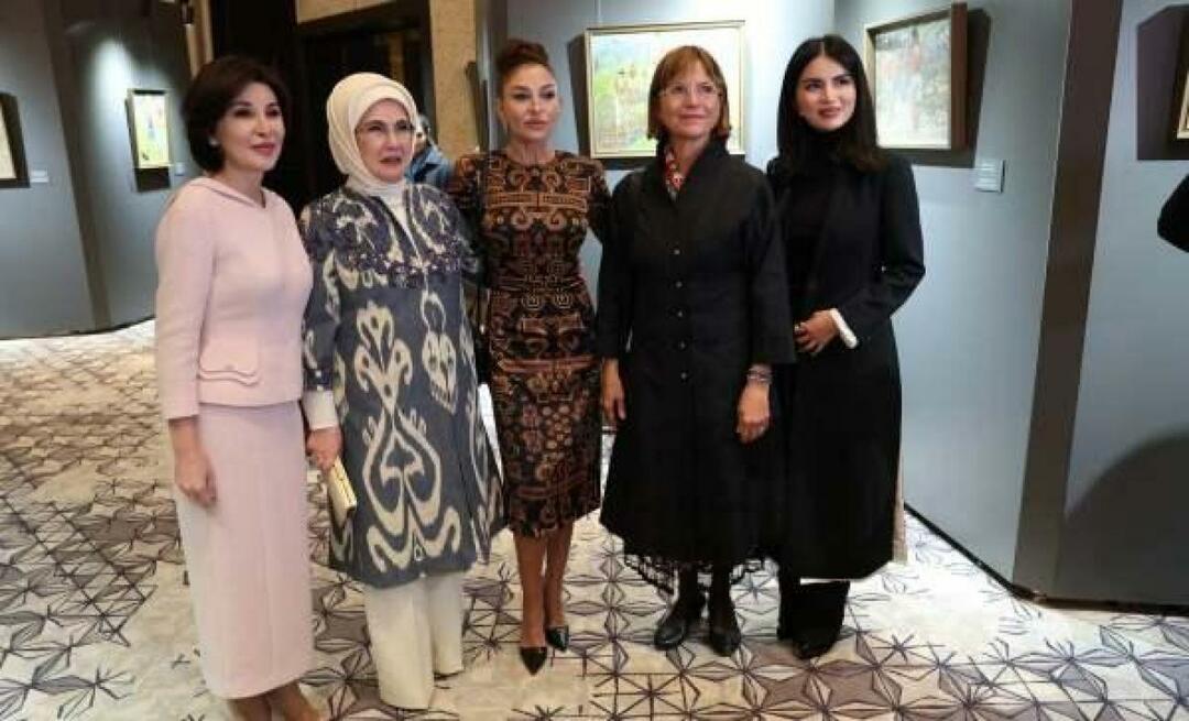 Emine Erdogan vizīte Samarkandā! Apmeklēju izstādi Uzbekistānas krāsas