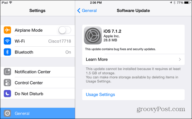 Apple izlaiž iOS 7.1.2 programmatūras atjauninājumu